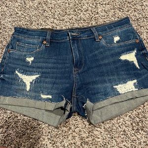 Denim distressed shorts size 30